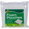Duck Brand Pouch, Foam, 12"x12", 8/PK, White DUC284867